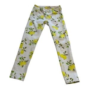 Kate Spade Ankle Length Skinny Jeans With Lemon Print  - Size 23